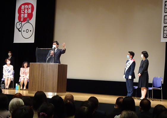 10月27日（水）福岡2区　おにき誠候補の応援に行って来ました。