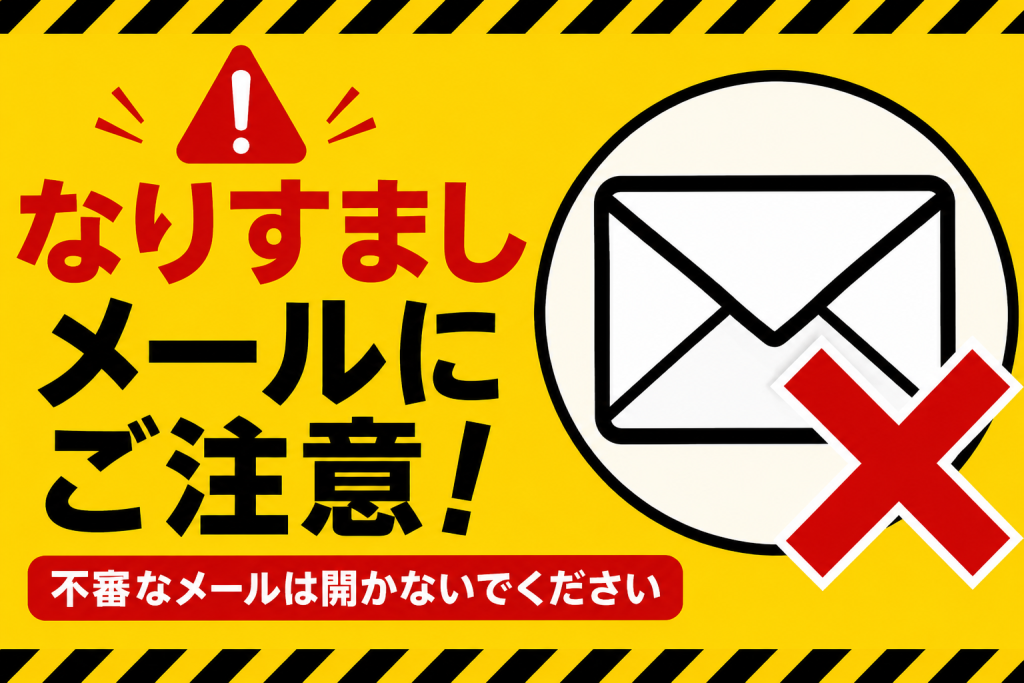 なりすましメールにご注意ください